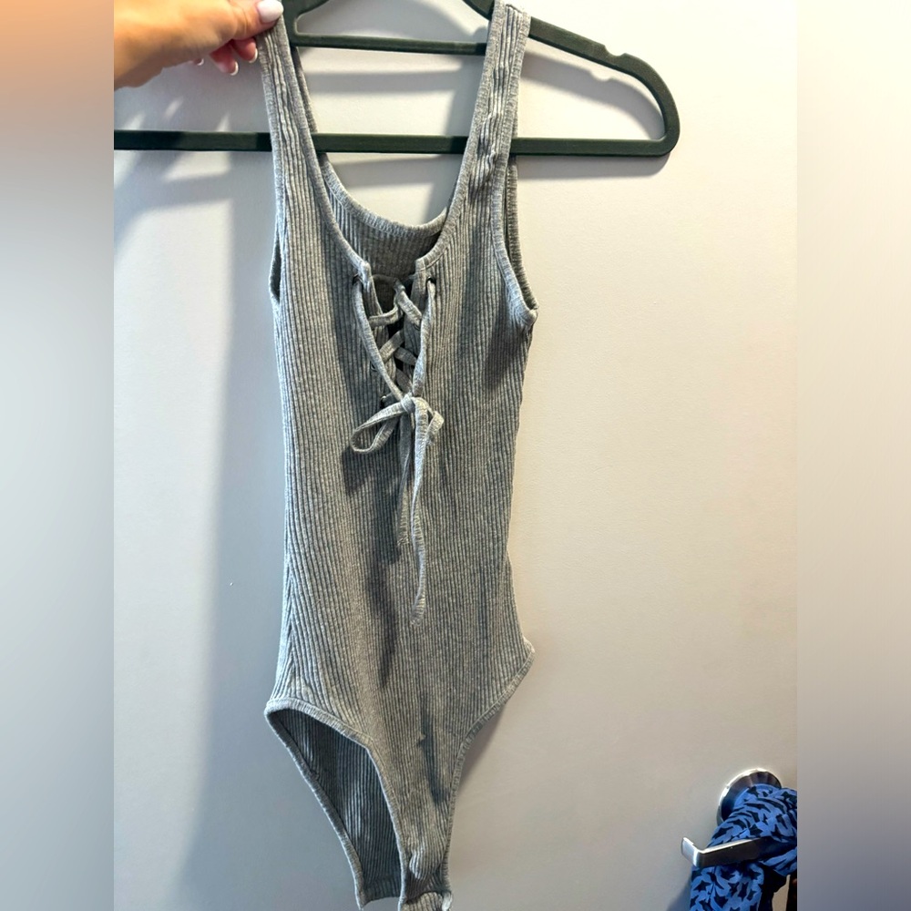 Tie up body suit